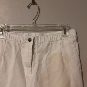 Vintage Y2K Linea by Louis Dell’olio White Straight Leg Capris